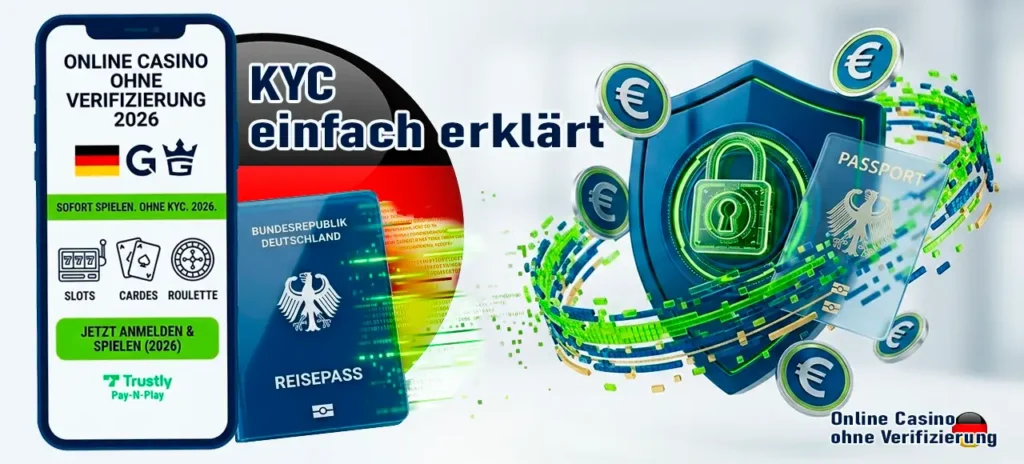 Erklärung des KYC-Prozesses in Online Casinos ohne Verifizierung.