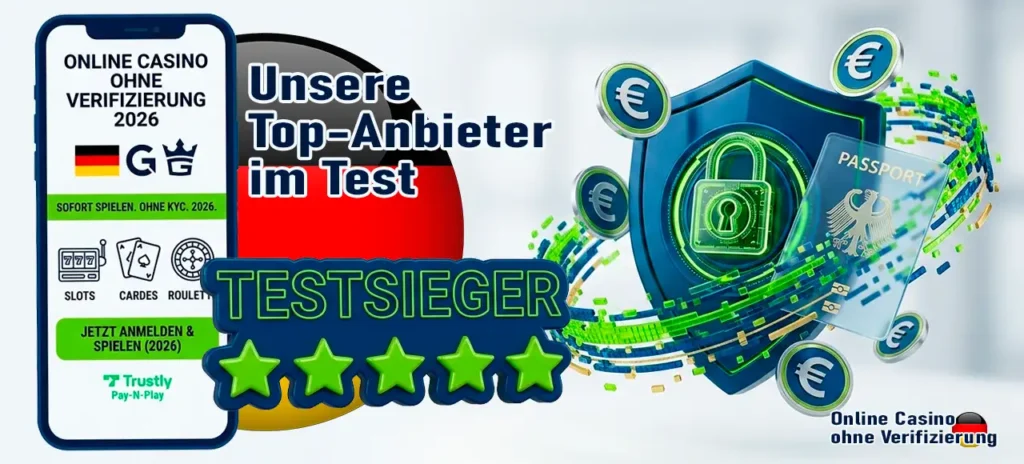 Die besten Anbieter für anonymes Casino-Spiel im Expertentest.